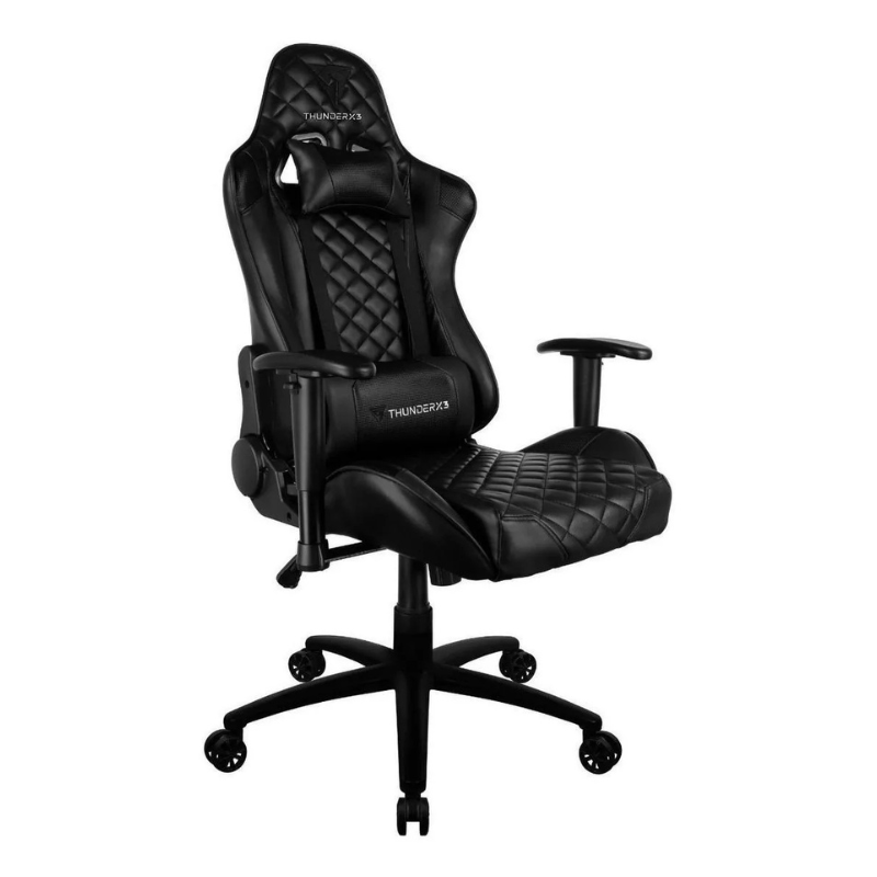 Cadeira Gamer ThunderX3 TGC12 – Design Ergonômico, Revestimento Premium em Poliuretano (Preta) - Imagem 2