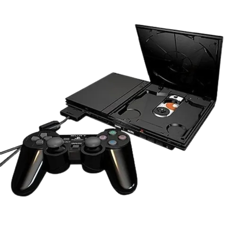 Console PlayStation 2 Slim Standard – Clássico da Sony com 1 Controle, Design Compacto e Alta Compatibilidade (Charcoal Black) - Imagem 2