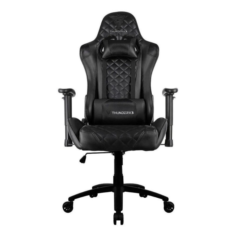Cadeira Gamer ThunderX3 TGC12 – Design Ergonômico, Revestimento Premium em Poliuretano (Preta) - Imagem 3