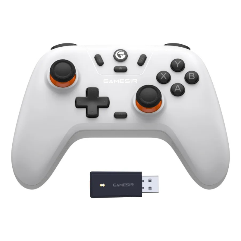 Controle GameSir T4 Nova Lite – Sem Fio, Hall Effect, Compatível com PC, Switch, Android e iOS (Branco)