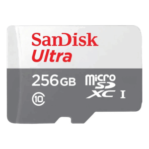 Cartão de Memória SanDisk Ultra MicroSD 256GB Classe 10 – Velocidade até 100MB/s com Adaptador SD