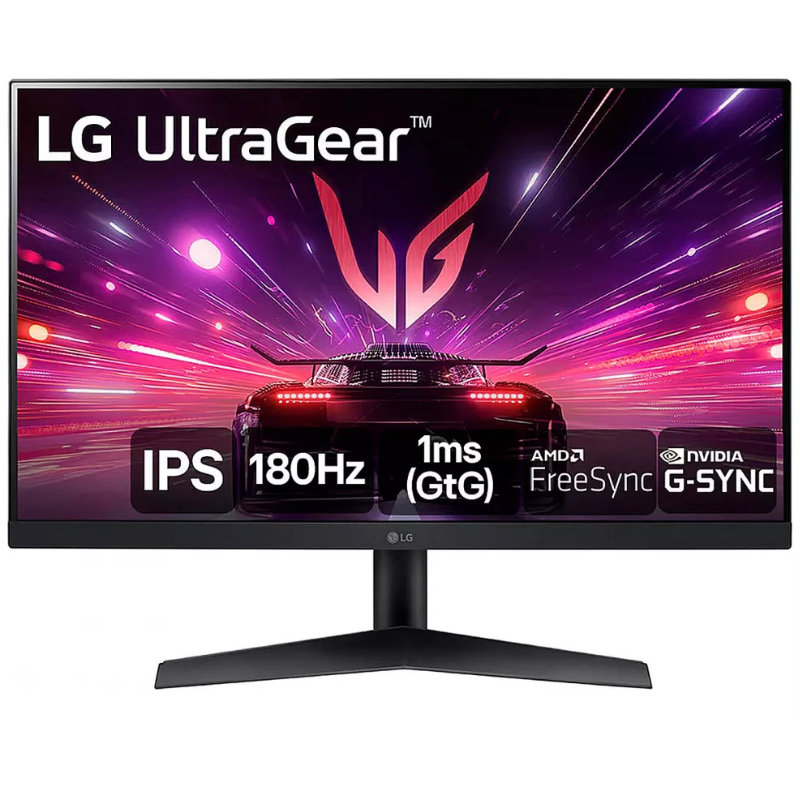 Monitor Gamer LG UltraGear 24GS60F-B 24” IPS Full HD 180Hz 1ms HDR10 G-SYNC FreeSync